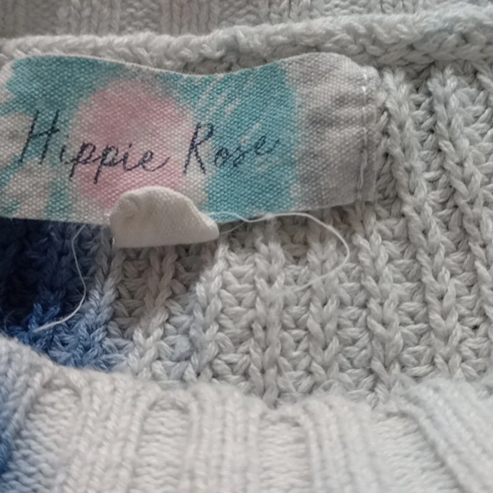 Hippie Rose Cropped Shaker Knit Sweater Tie Dye size XS - Picture 3 of 6